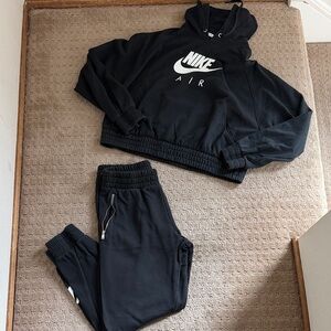 Nike Women's Black Tracksuit Set